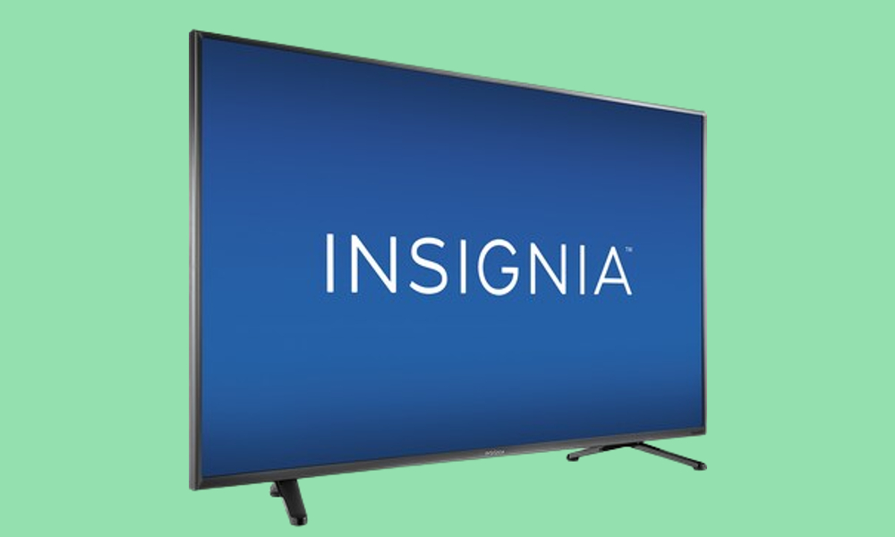 Insignia TV showing small picture in corner