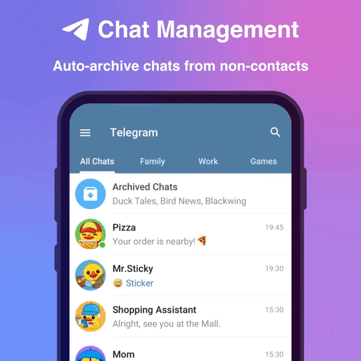 Telegram Premium - Chat Management