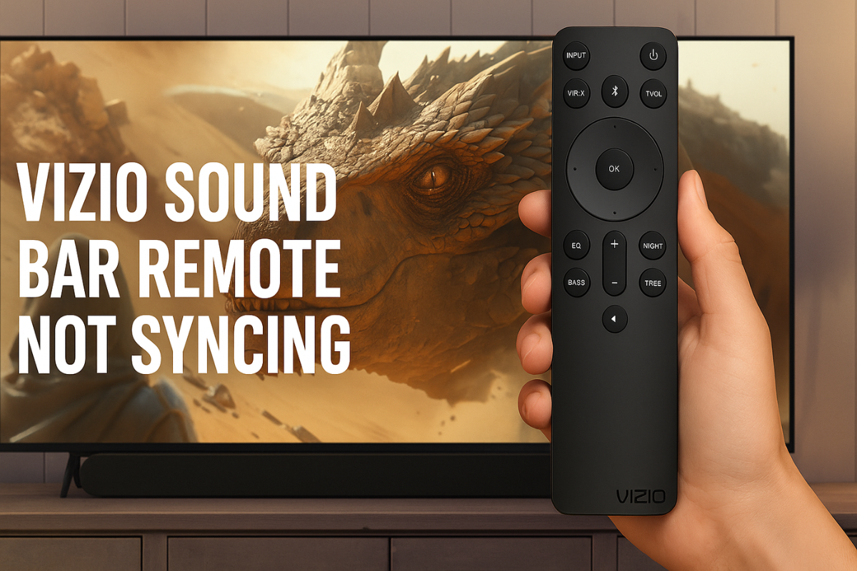 Vizio sound bar remote not syncing