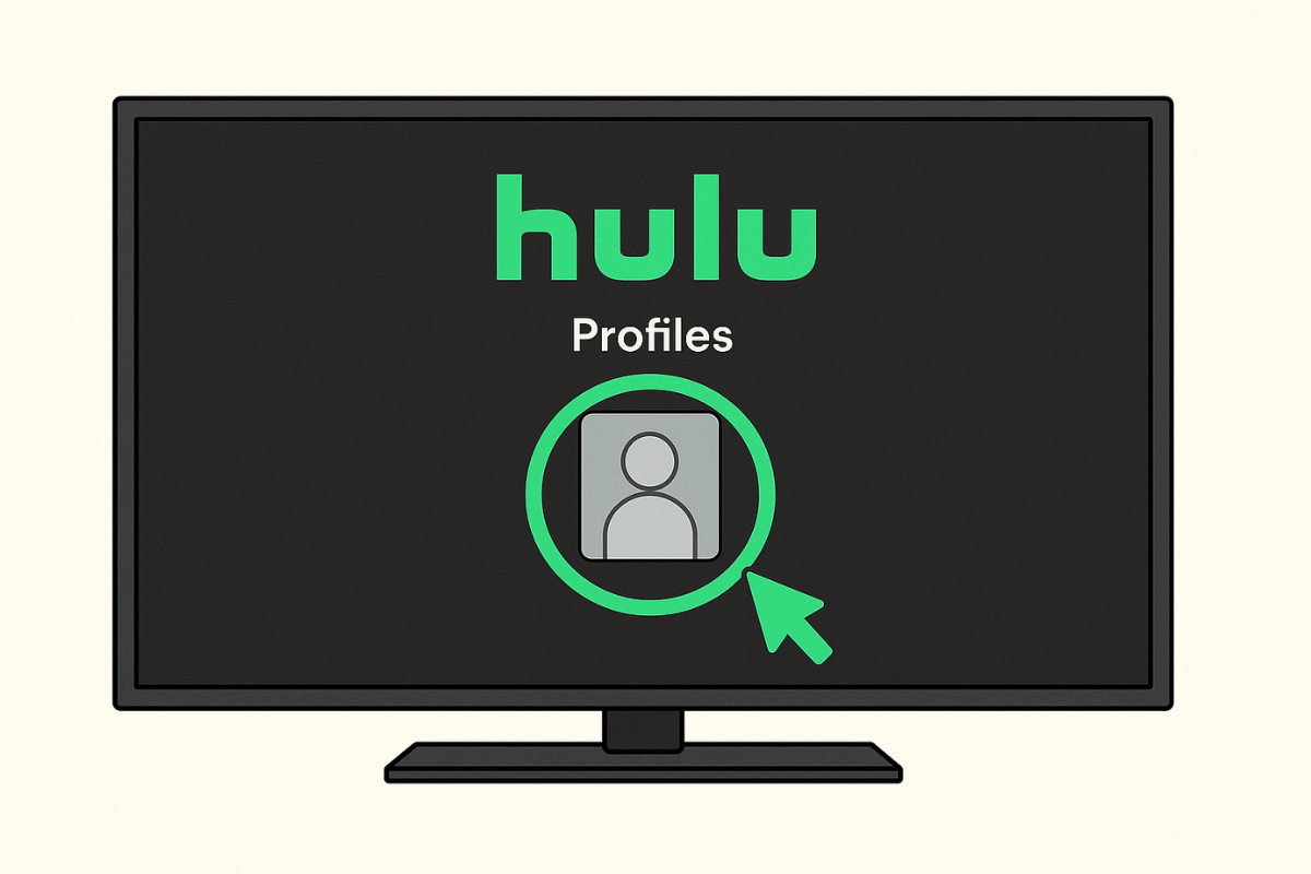 Choosing Hulu profile on tv